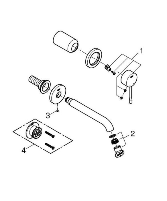 GROHE Essence bateria umywalkowa podtynkowa