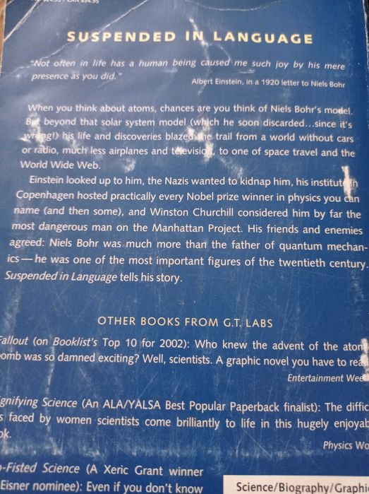 Suspended i language Niels Bohr's life