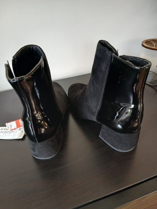 Botki damskie czarne