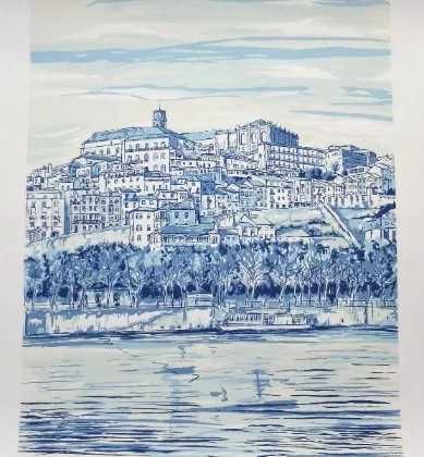serigrafia motivo coimbra de jose laranjeira