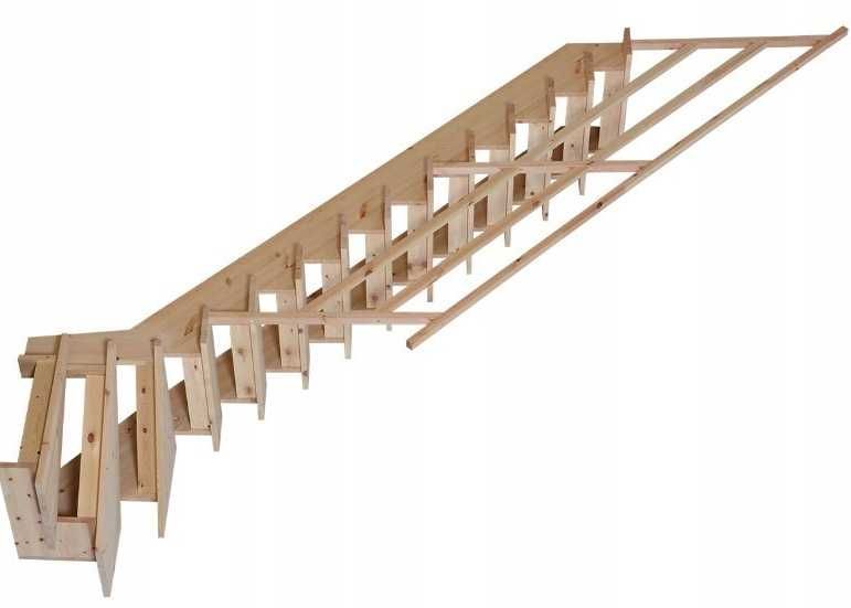 Schody Drewniane Zabiegowe Lewe lub prawe Sosna