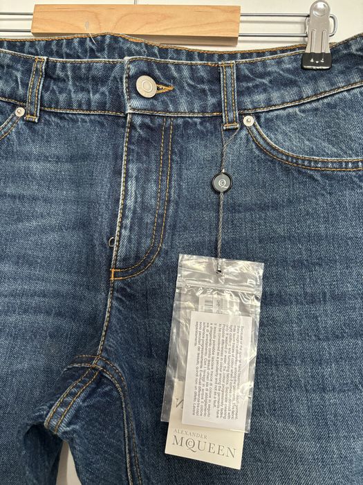 Nowe cropped jeans Alexander Mcqueen Mqueen L