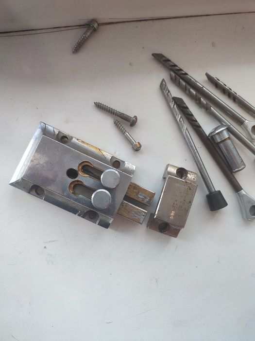 Замок гаражний хром