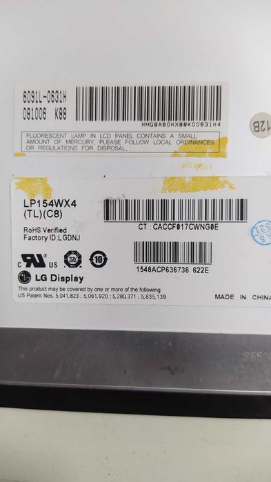LCD Computadores Portateis: LP154WX4, N154I1, LTN154AT 0164550988036482121
