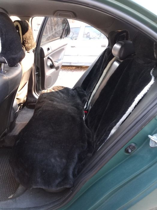 Меховые накидки на сиденья АВТО, +Подарок. универсальные из овечьей ше