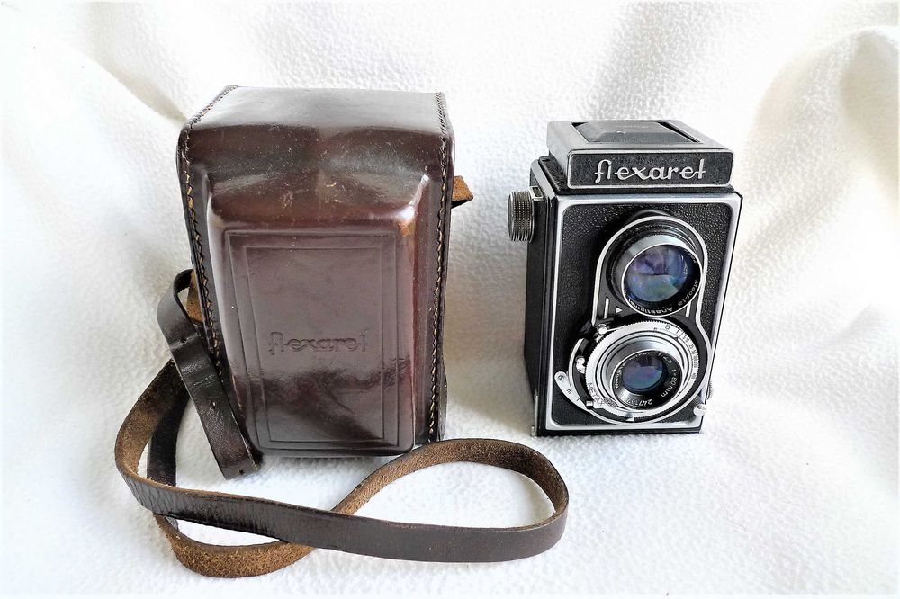 Stary Aparat FLEXARET formar 6x6 Obiektyw 80/4.5 ladny