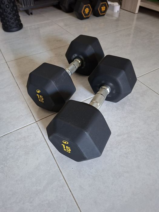 15kg 2 dumbell..