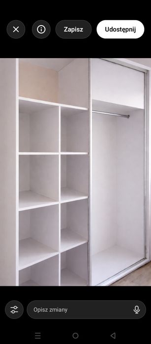 Szafa rozsuwana z lustrem