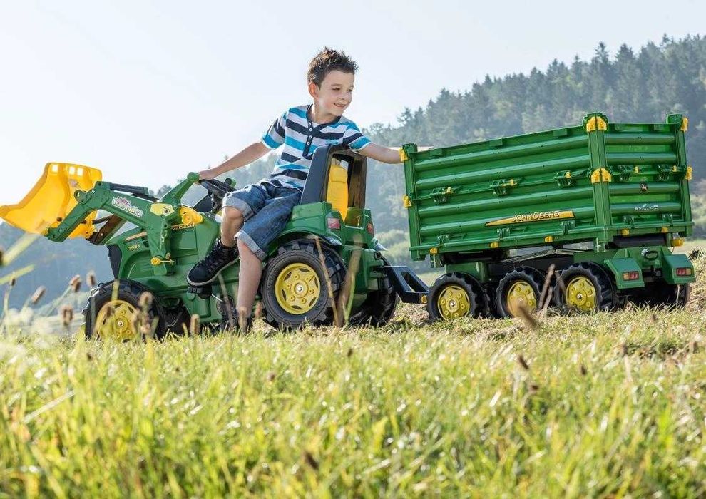 Trzyosiowa przyczepa Rolly Toys John Deer