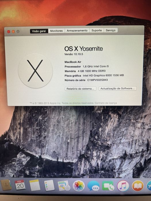 Macbook Air 13” - de 2015