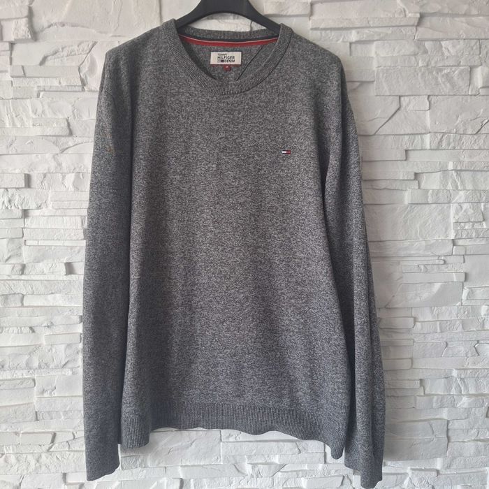Męski sweter Tommy Hilfiger rozm. M szary