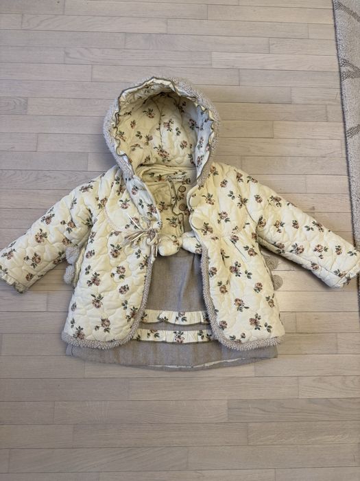 Дитячий набор пальто , сукня , zara , zara сукня
