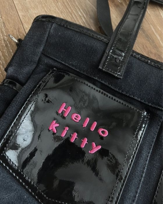 Hello kitty torba czarna grunge alternative coquette goth