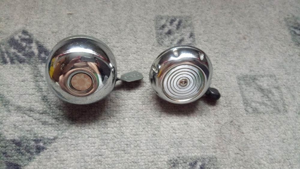 Dzwonek rowerowy Romet, Predom, Goels, dwa dzwonki na rower, PRL,retro