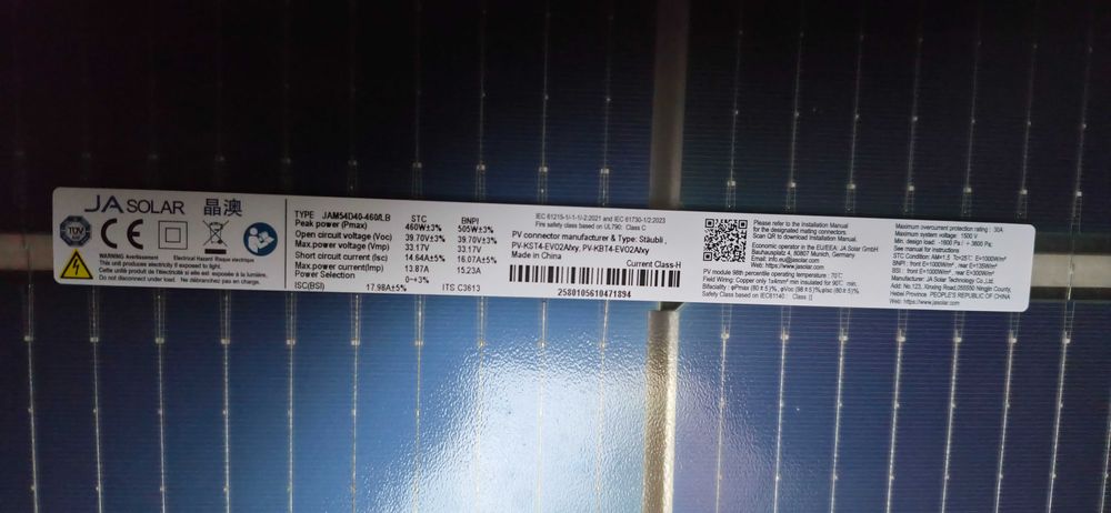 Сонячні панелі 615, та 460 двосторонні, Tier 1, монтаж.