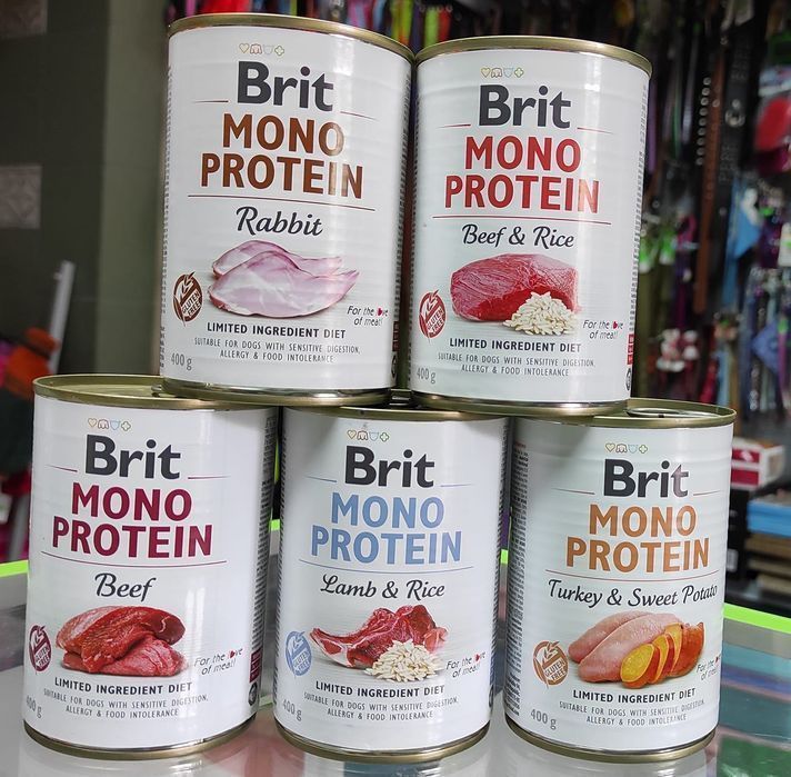 Консервы для собак Brit Mono Protein Dog 400 гр моно протеин