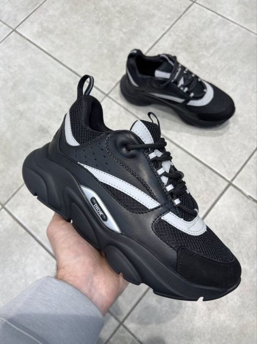 Dior B22 Black Calfskin Trainer