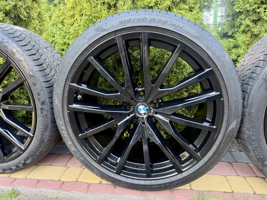Диски з колесами BMW 742 стиль R22 / Діски з гумою БМВ X5 Різноширокі / Оригінал / Ідеальний стан / 315/30 R22 / 275/35/R22