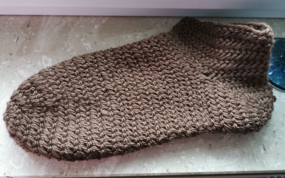 naalbinding wełna skarpety reko 44