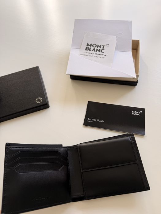 Carteira Montblanc Nova 4cc + porta moedas