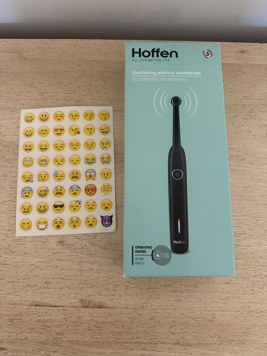 Szczoteczka  oscylacyjna  hoffen plus gratis naklejki emotki