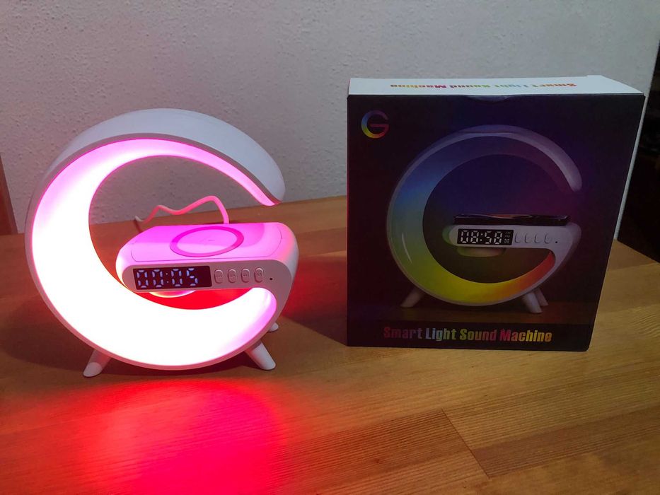Carregador sem fio Dimmable Led Night Light Bluetooh N69 Small G -novo