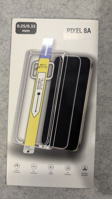 Захисне скло на телефон Pixel 8a з фіксатором