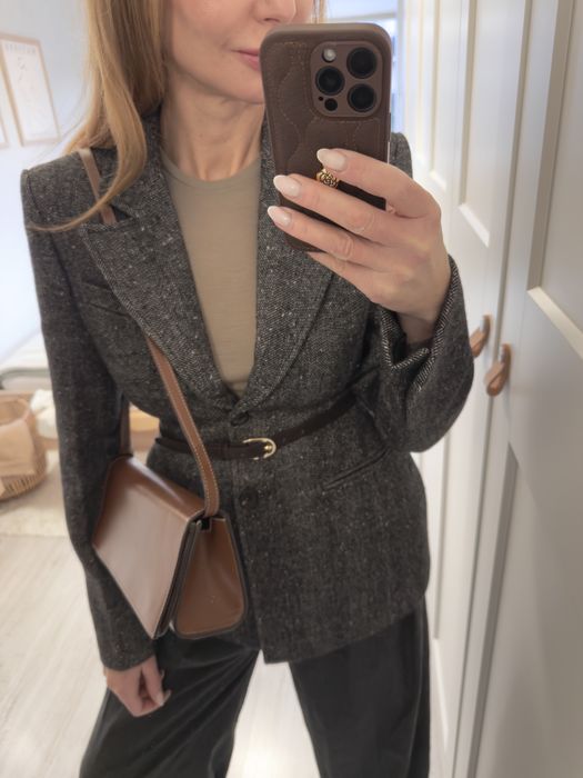 Torebka skórzana Massimo Dutti