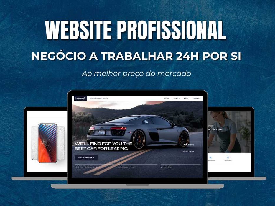 website profissional + sistema de marcações + mais clientes