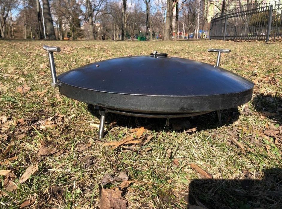 Сковорода з диска 50см, бортик, САДЖ з підвісом розбірний, подарунок