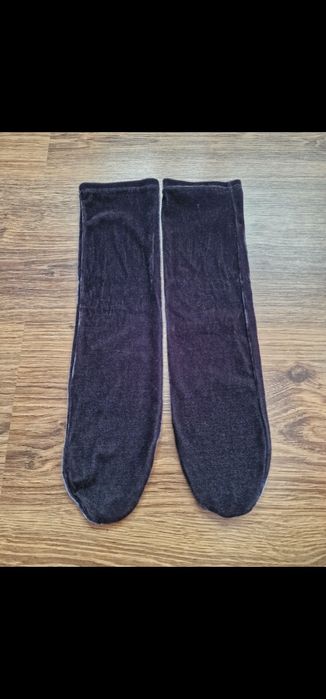 Welurowe skarpetki