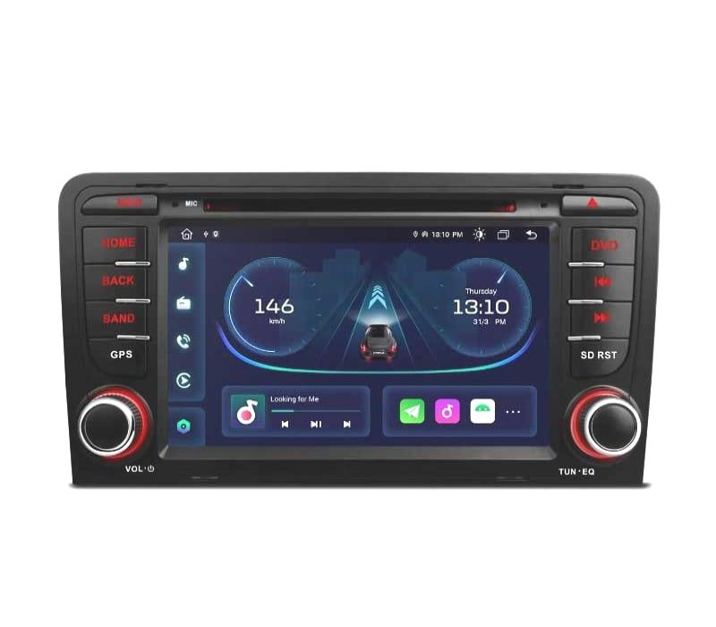 AUTO RADIO GPS 2DIN ANDROID 12 OCTA-CORE AUDI A3 8P 8PA 03-12 USB GPS TACTIL 7" HD