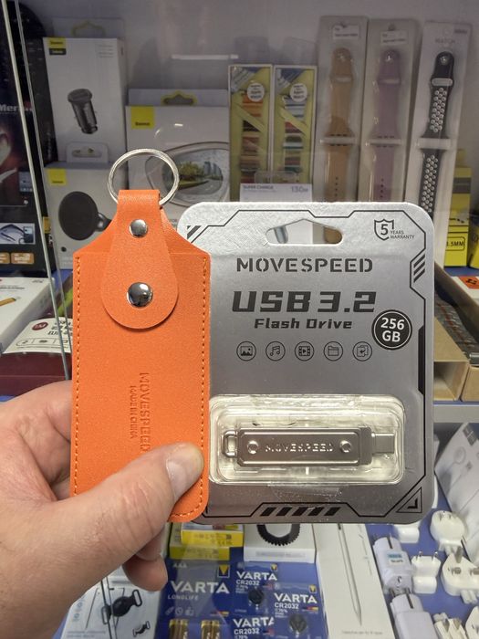  Флешка Apple  iPhone,iPad,MacBook 2-в-1 USB + Type-C MOVESPEED 256GB