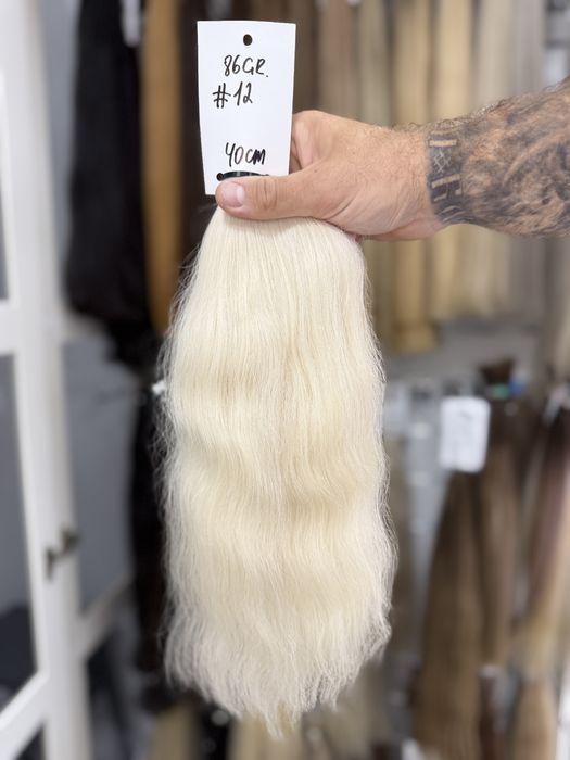 Blond włosy słowiańskie 45-70 cm PREMIUM | RATY 0% Santander