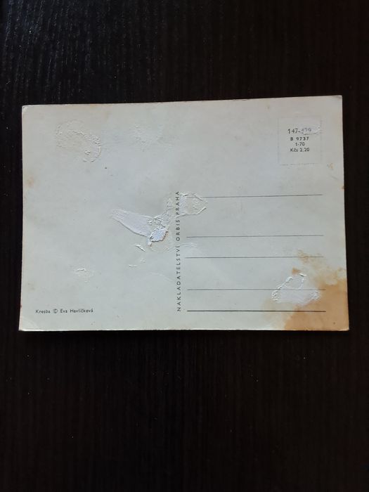 Pocztówka elementami ruchomymi Eva Havlickova