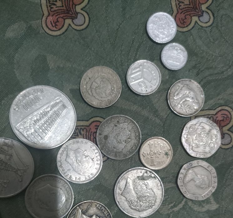 Moeda antiga Índia Sultanato de Déli e de outros paises