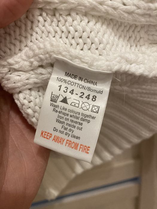 Biały sweter Next roz. 38 bawełna 100%