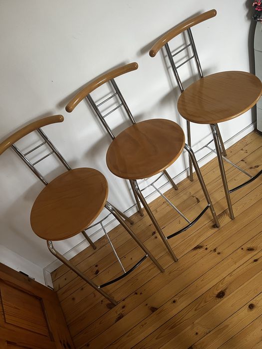 Hokery krzesła komplet