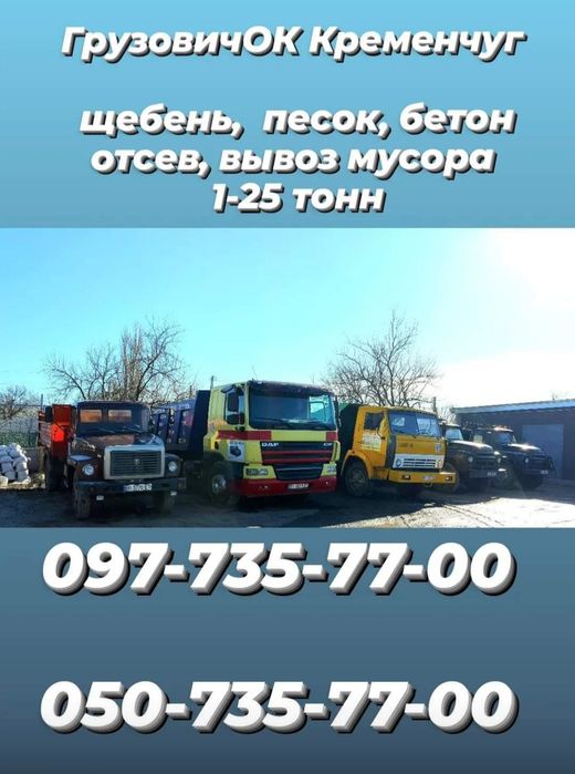 Щебень,Песок, камень,отсев,глина чернозем,дрова,вывоз мусора, доставка