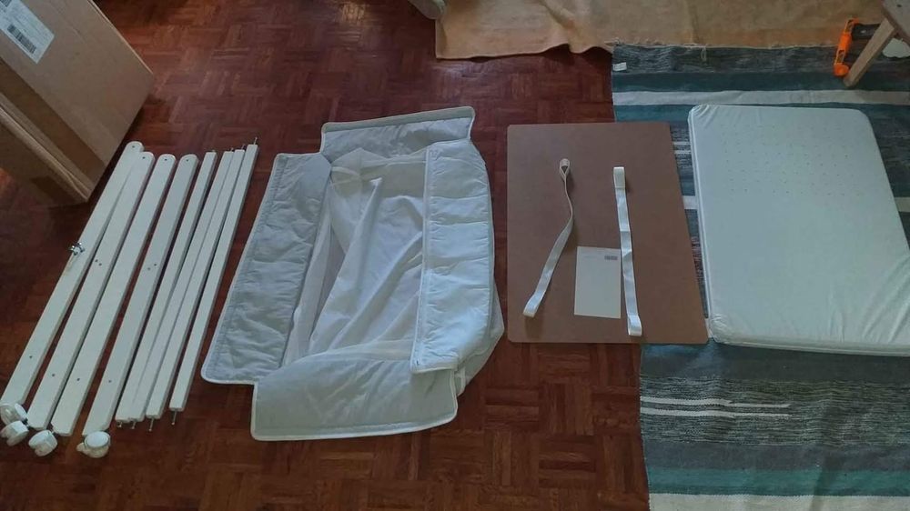 Miniberço com vestidura Fresh transpirável Ikid