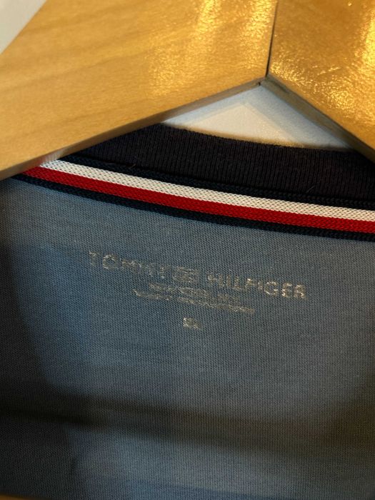Koszulka Tommy Hilfiger niebieska z logiem xl