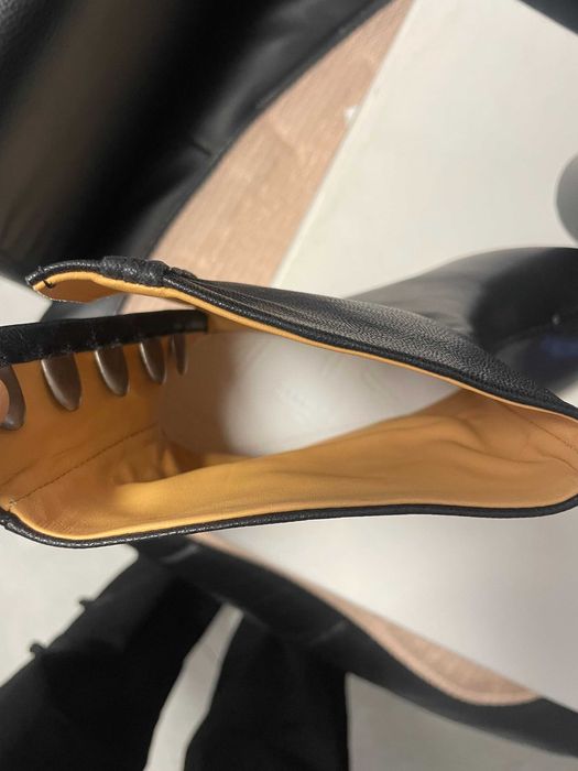 MM6 Maison Margiela buty skórzane botki z rozciętym palcem r.38