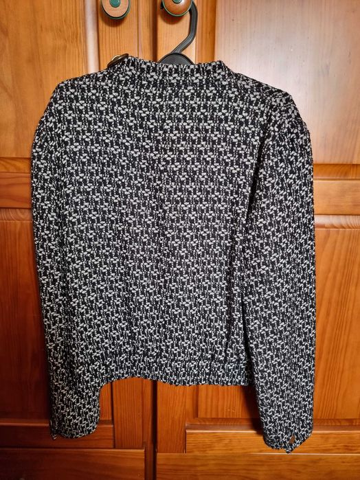 Mango Black and Gray Coat, Size XS64564139194369121