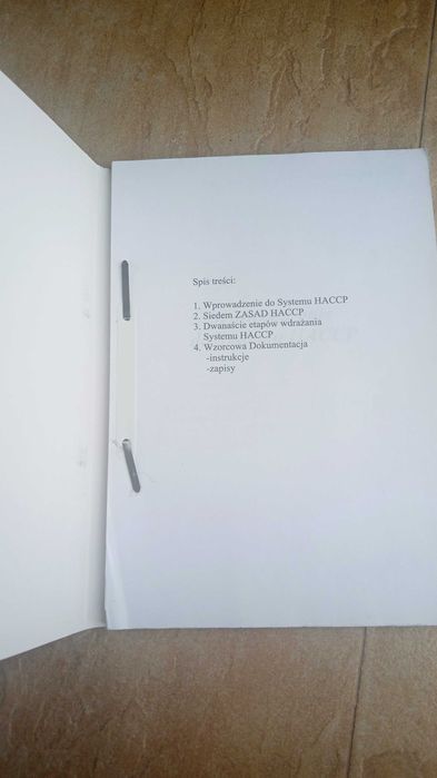 Haccap wzorcowa dokumentacja