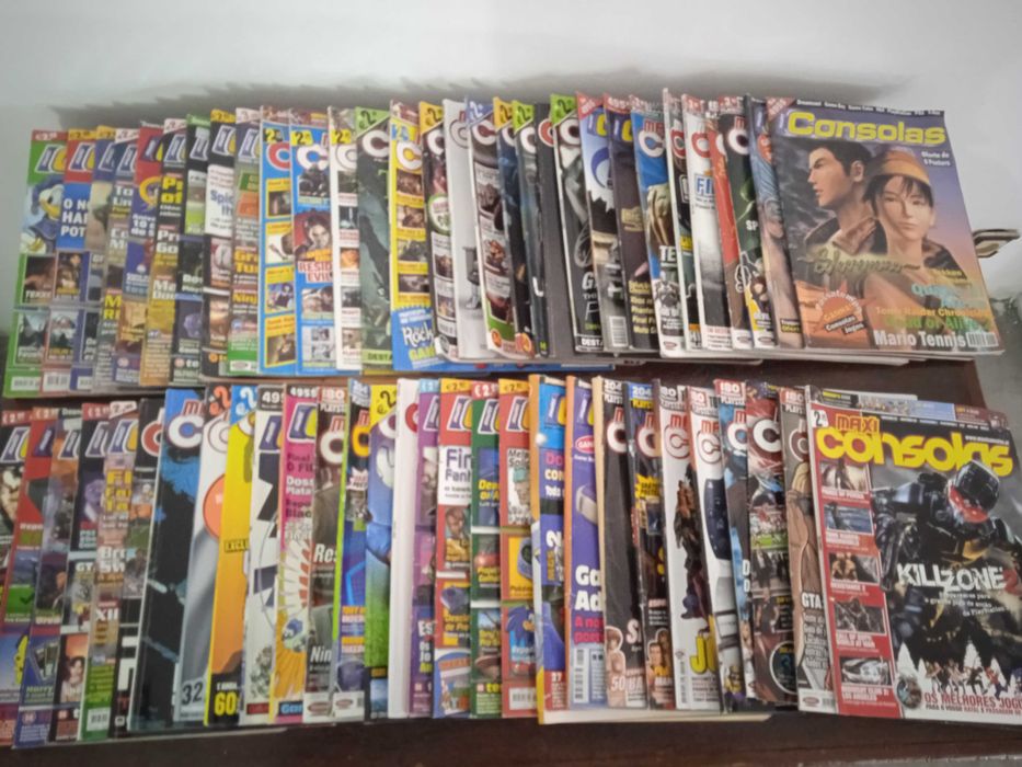 Coleção de Revistas de videojogos maxi consolas e multi consolas