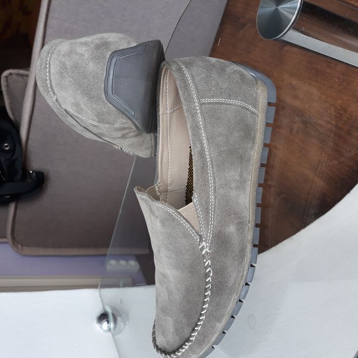 Мокасины новые замшевые