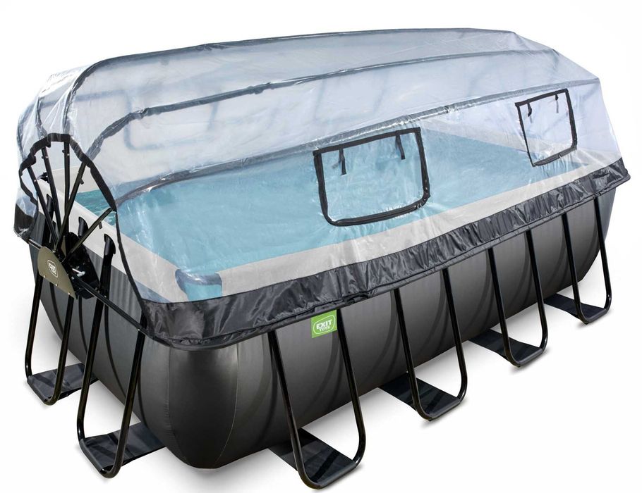 Розпродаж! Басейн каркасний EXIT з куполом 400х200х122 з підігрівом
