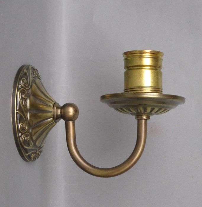 Stary, mosiężny kinkiet - świetny stan.