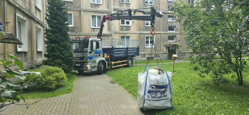 BIG-BAG worek kontener wywóz gruz meble odpady budowlane śmieci remont