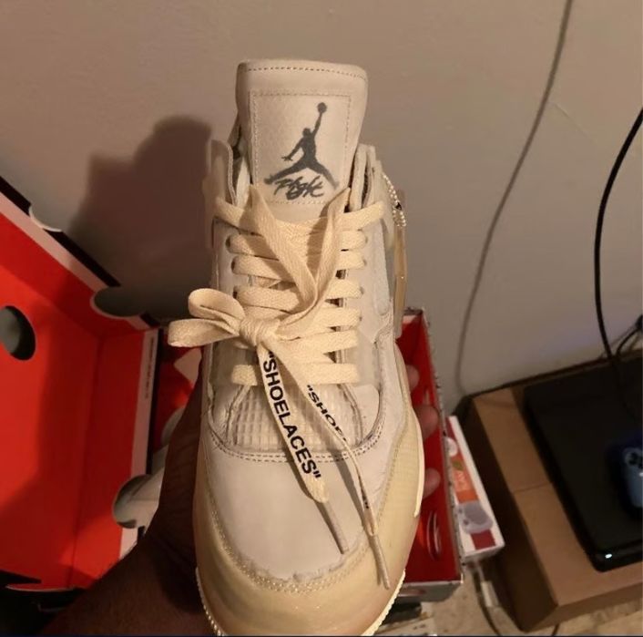 Air Jordan 4 Retro Off White Sail